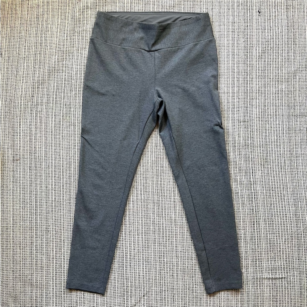 PREMISE Womens Charcoal Grey Leggings for Size Large